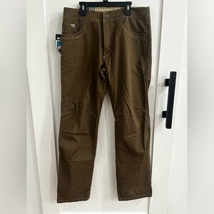 KÜHL Easy Rydr Klassik Fit Pants Espresso Brown 33x32 NWT
